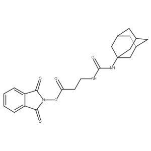 1,3-dioxo-2,3-dihydro-1H-isoindol-2-yl 3-{[(adamantan-1-yl)carbamoyl]amino}propanoate结构式