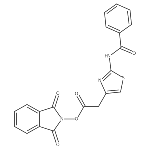 1,3-dioxo-2,3-dihydro-1H-isoindol-2-yl 2-(2-benzamido-1,3-thiazol-4-yl)acetate Structure