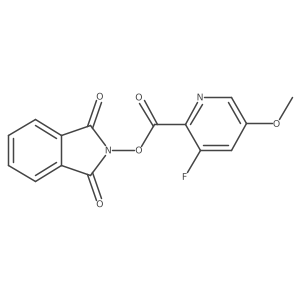 1,3-dioxo-2,3-dihydro-1H-isoindol-2-yl 3-fluoro-5-methoxypyridine-2-carboxylate结构式
