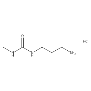 1-(3-Aminopropyl)-3-methylurea;hydrochloride结构式