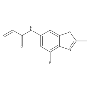N-(4-fluoro-2-methyl-1,3-benzothiazol-6-yl)prop-2-enamide Structure