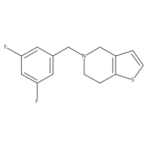 5-[(3,5-difluorophenyl)methyl]-4H,5H,6H,7H-thieno[3,2-c]pyridine Structure