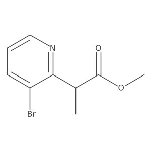Methyl 2-(3-bromopyridin-2-yl)propanoate结构式