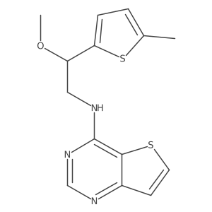 N-[2-Methoxy-2-(5-methylthiophen-2-yl)ethyl]thieno[3,2-d]pyrimidin-4-amine Structure