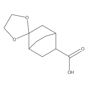 Spiro[bicyclo[2.2.2]octane-2,2'-[1,3]dioxolane]-5-carboxylic acid Structure