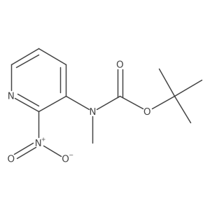 Tert-butyl methyl(2-nitropyridin-3-yl)carbamate结构式