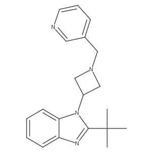 2-tert-butyl-1-{1-[(pyridin-3-yl)methyl]azetidin-3-yl}-1H-1,3-benzodiazole Structure