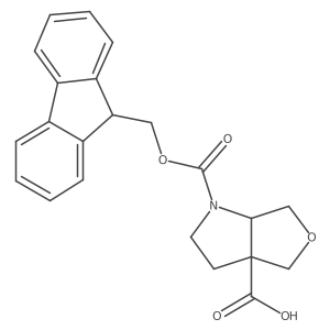 1-{[(9H-fluoren-9-yl)methoxy]carbonyl}-hexahydro-1H-furo[3,4-b]pyrrole-3a-carboxylic acid结构式