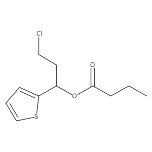 (1R)-3-Chloro-1-(2-thienyl)propyl butanoate结构式