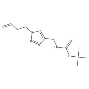 tert-butyl N-{[1-(but-3-en-1-yl)-1H-1,2,3-triazol-4-yl]methyl}carbamate Structure
