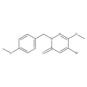 5-Bromo-6-methoxy-2-(4-methoxybenzyl)pyridazin-3(2H)-one Structure