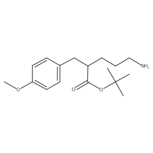 Tert-butyl 5-amino-2-[(4-methoxyphenyl)methyl]pentanoate结构式