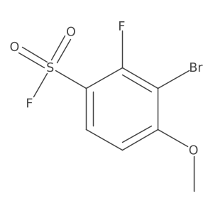 3-Bromo-2-fluoro-4-methoxybenzene-1-sulfonyl fluoride Structure