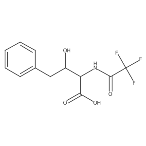 3-Hydroxy-4-phenyl-2-(2,2,2-trifluoroacetamido)butanoic acid Structure