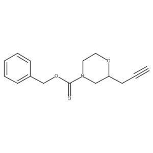 Benzyl 2-(prop-2-yn-1-yl)morpholine-4-carboxylate Structure
