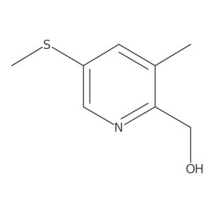 (3-Methyl-5-(methylthio)pyridin-2-yl)methanol结构式