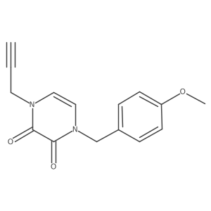 1-[(4-Methoxyphenyl)methyl]-4-(prop-2-yn-1-yl)-1,2,3,4-tetrahydropyrazine-2,3-dione结构式
