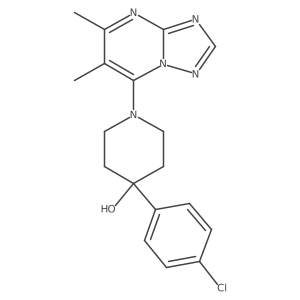 4-(4-Chlorophenyl)-1-{5,6-dimethyl-[1,2,4]triazolo[1,5-a]pyrimidin-7-yl}piperidin-4-ol Structure