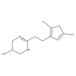 2-[2-(2,5-Dichlorothiophen-3-yl)ethyl]-1,4,5,6-tetrahydropyrimidin-5-ol Structure