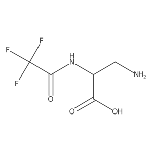 (2S)-3-amino-2-(2,2,2-trifluoroacetamido)propanoic acid结构式