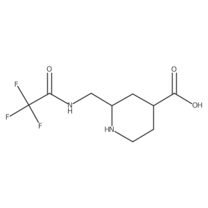 rac-(2R,4S)-2-[(2,2,2-trifluoroacetamido)methyl]piperidine-4-carboxylic acid Structure