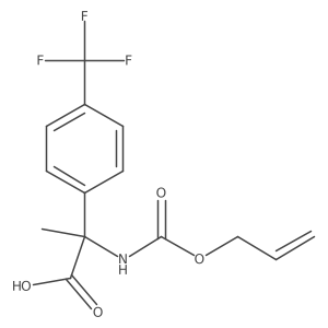 2-{[(Prop-2-en-1-yloxy)carbonyl]amino}-2-[4-(trifluoromethyl)phenyl]propanoic acid Structure