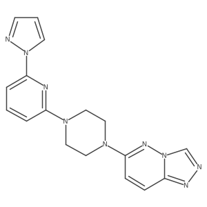 1-[6-(1H-pyrazol-1-yl)pyridin-2-yl]-4-{[1,2,4]triazolo[4,3-b]pyridazin-6-yl}piperazine Structure