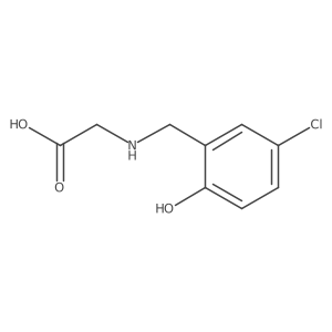 N-(2-hydroxy-5-chlorobenzyl)-glycine结构式