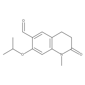 1,2,3,4-Tetrahydro-1-methyl-7-(1-methylethoxy)-2-oxo-6-quinolinecarboxaldehyde Structure
