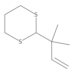 2-(1,1-Dimethyl-2-propen-1-yl)-1,3-dithiane Structure