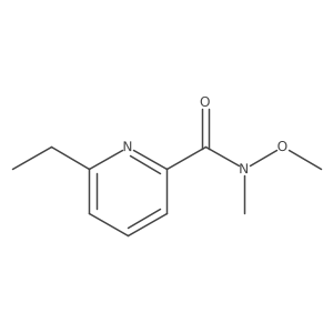 6-Ethyl-N-methoxy-N-methyl-2-pyridinecarboxamide Structure