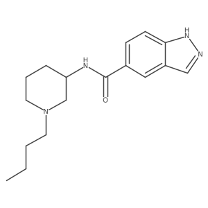 N-(1-butylpiperidin-3-yl)-1H-indazole-5-carboxamide Structure