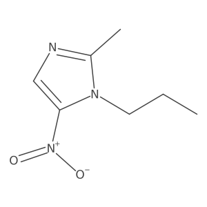 2-methyl-5-nitro-1-propyl-1H-imidazole结构式