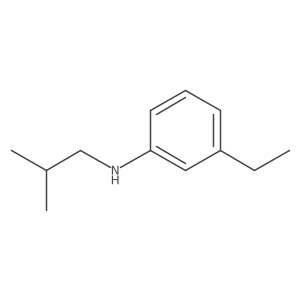 3-ethyl-N-(2-methylpropyl)aniline Structure