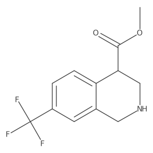 Methyl 7-(trifluoromethyl)-1,2,3,4-tetrahydroisoquinoline-4-carboxylate结构式