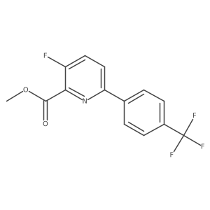 Methyl 3-fluoro-6-(4-(trifluoromethyl)phenyl)picolinate结构式