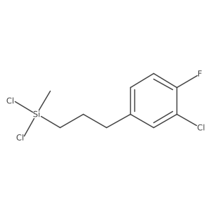 dichloro-[3-(3-chloro-4-fluoro-phenyl)propyl]-methyl-silane Structure