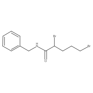 2,5-Dibromo-N-(phenylmethyl)pentanamide Structure