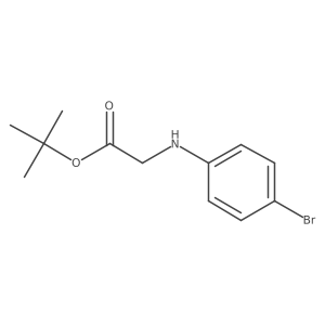 Tert-butyl [(4-bromophenyl)amino]acetate Structure