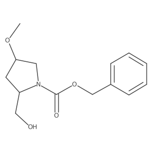 benzyl (2S,4S)-2-(hydroxymethyl)-4-methoxypyrrolidine-1-carboxylate Structure