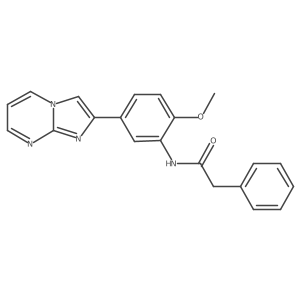 N-(5-{imidazo[1,2-a]pyrimidin-2-yl}-2-methoxyphenyl)-2-phenylacetamide Structure