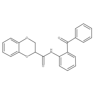 N-[2-(phenylcarbonyl)phenyl]-2,3-dihydro-1,4-benzodioxine-2-carboxamide Structure