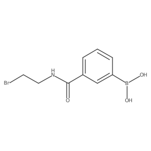 3-(2-Bromoethylcarbamoyl)phenylboronic acid Structure