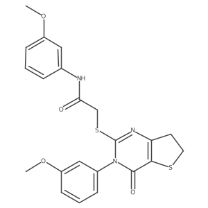 N-(3-methoxyphenyl)-2-((3-(3-methoxyphenyl)-4-oxo-3,4,6,7-tetrahydrothieno[3,2-d]pyrimidin-2-yl)thio)acetamide Structure