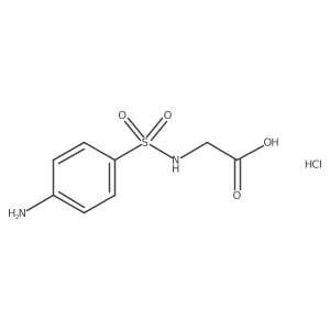 2-(4-Aminobenzenesulfonamido)acetic acid hydrochloride Structure