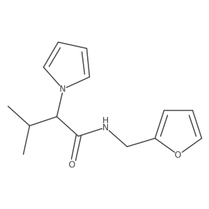 N-(2-Furylmethyl)-3-methyl-2-(1H-pyrrol-1-YL)-butanamide结构式