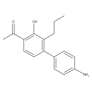1-(4'-Amino-3-hydroxy-2-propyl[1,1'-biphenyl]-4-yl)ethanone结构式