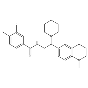 3,4-difluoro-N-(2-(1-methyl-1,2,3,4-tetrahydroquinolin-6-yl)-2-(piperidin-1-yl)ethyl)benzamide Structure