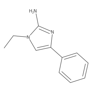 1-Ethyl-4-phenylimidazol-2-amine结构式