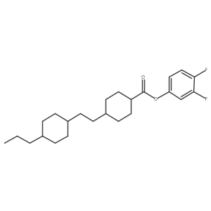 3,4-Difluorophenyl trans-4-(2-(trans-4-propylcyclohexyl)ethyl)cyclohexane-1-carboxylate Structure